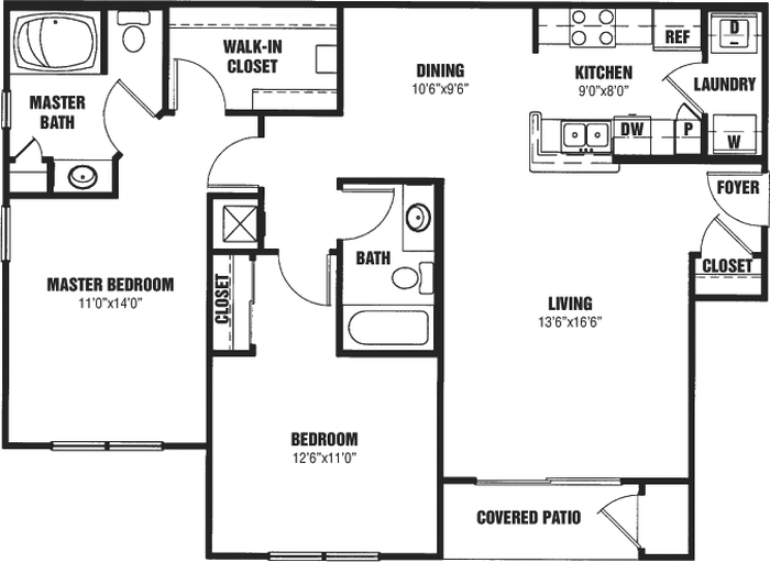 Floor Plan Details Park Place Luxury Apartments in Lexington, KY